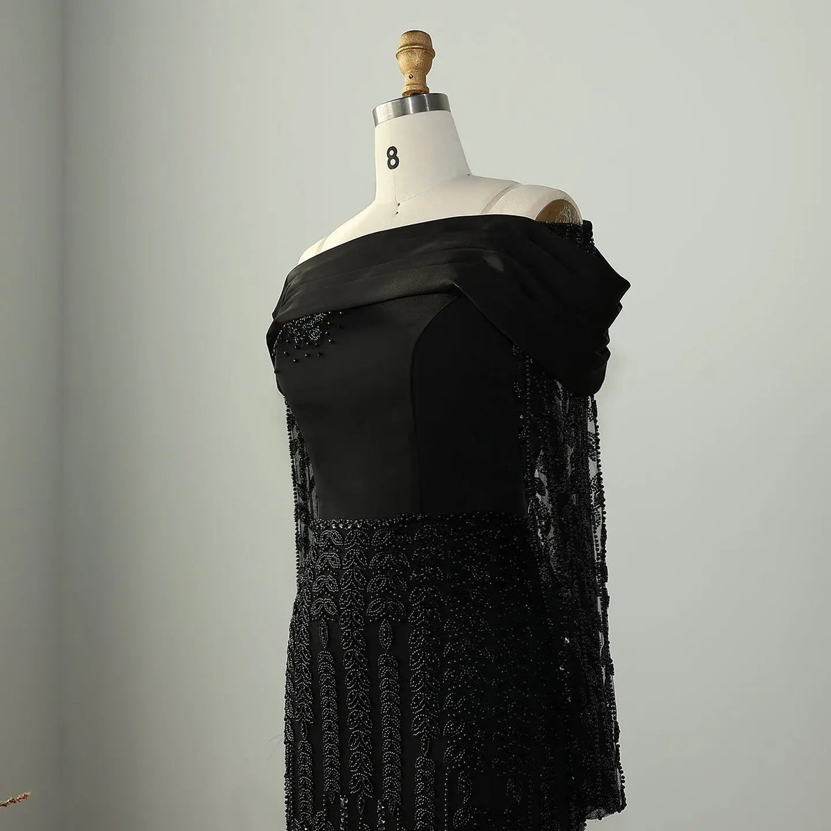 Elegant Off Shoulder Long Sleeves Evening Dress SS695