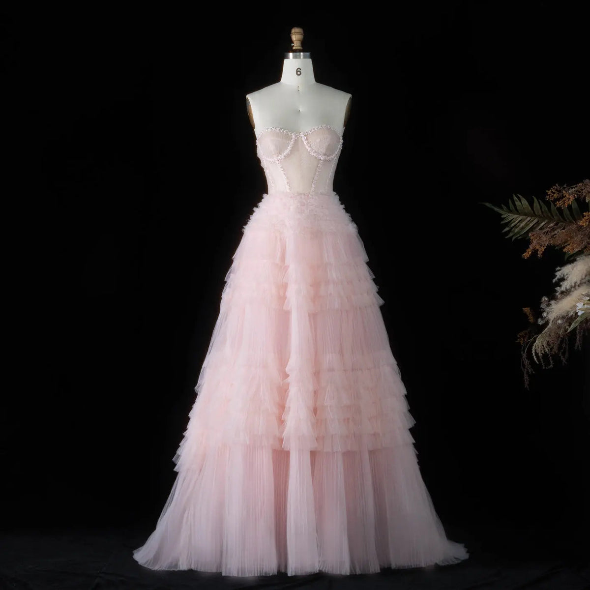 Elegant Sweetheart Ball Gown Blue Evening Dress SS553