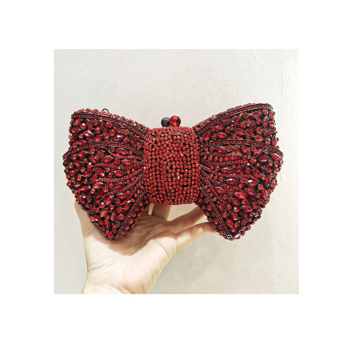 Luxury Bow Crystal Evening Clutch HB015