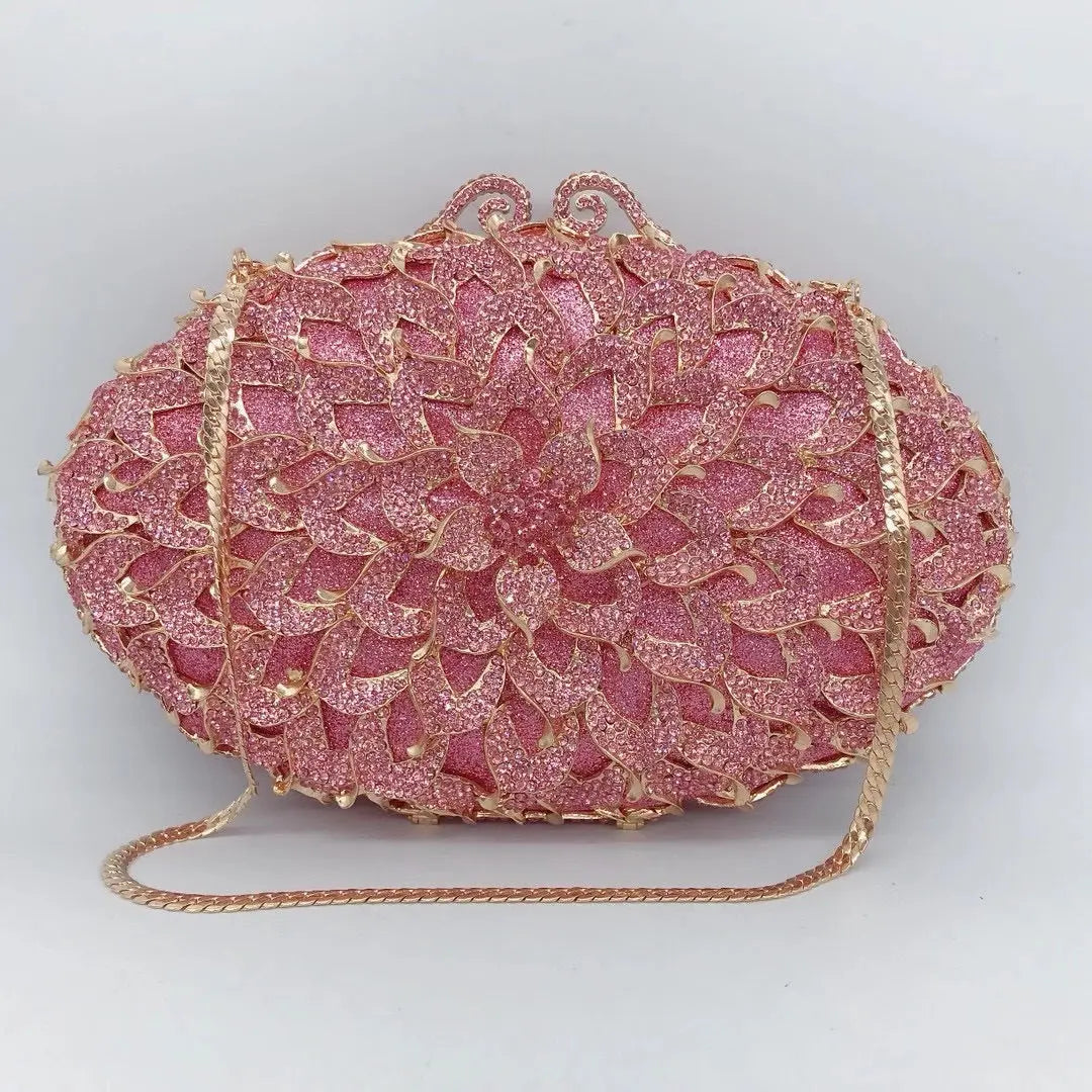 Luxury Crystal Box Minaudiere Clutch Bag HB022