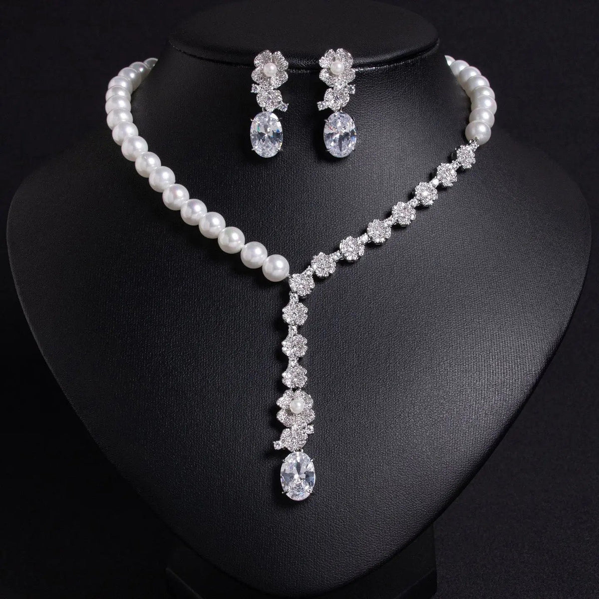 Floral Necklace Baroque Pearl Necklace Jewelry JW019