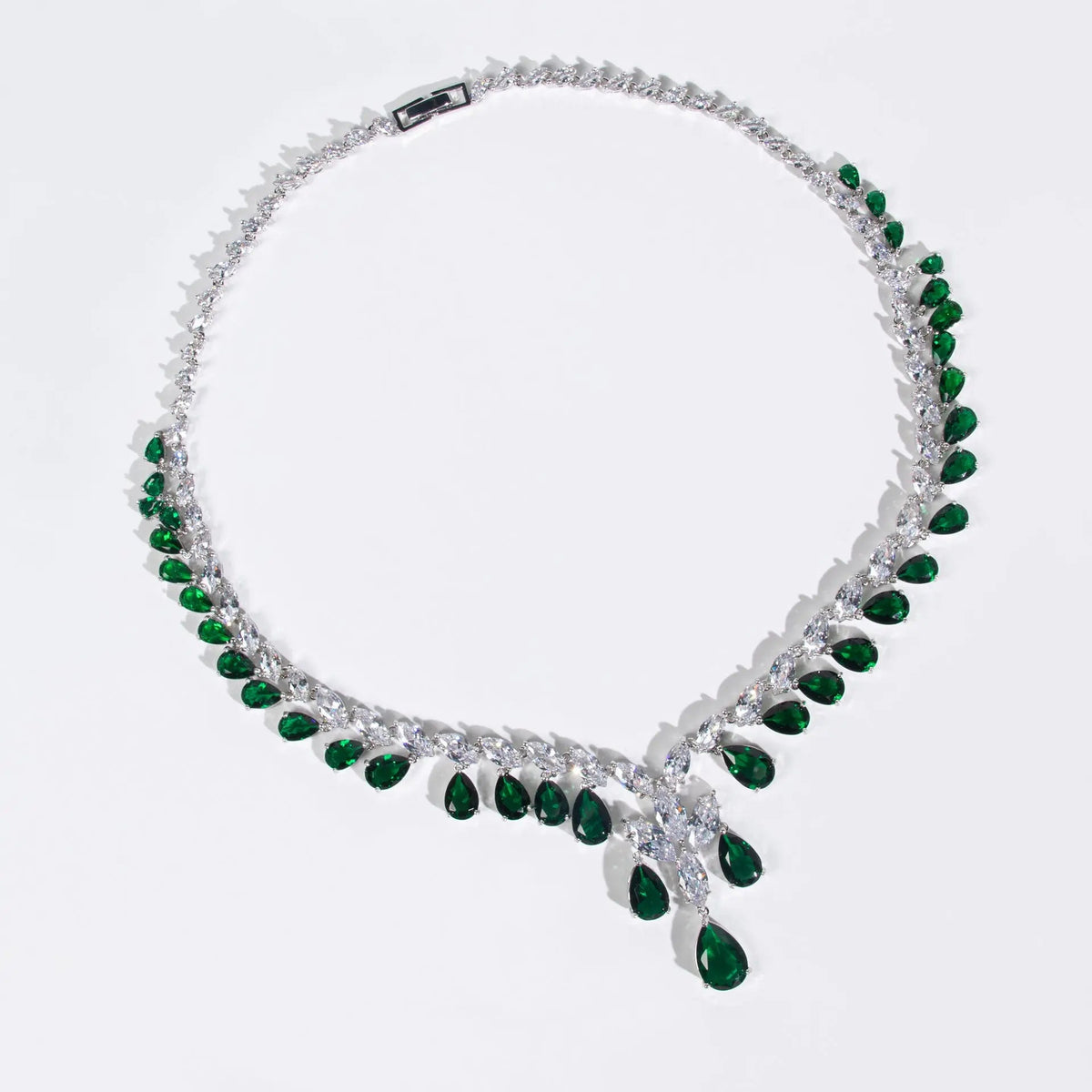 Luxury Teardrop Cubic Zirconia Jewelry Set JW040