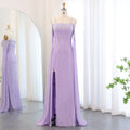 Luxury Beaded Lilac Mermaid Evening Dress with Cape Sleeves SS448
