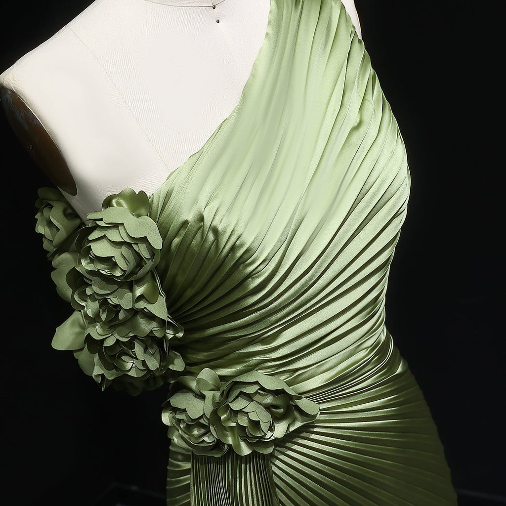 Elegant Violet Mermaid Evening Dress with Slit SF031