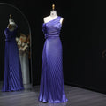 Elegant Violet Mermaid Evening Dress with Slit SF031