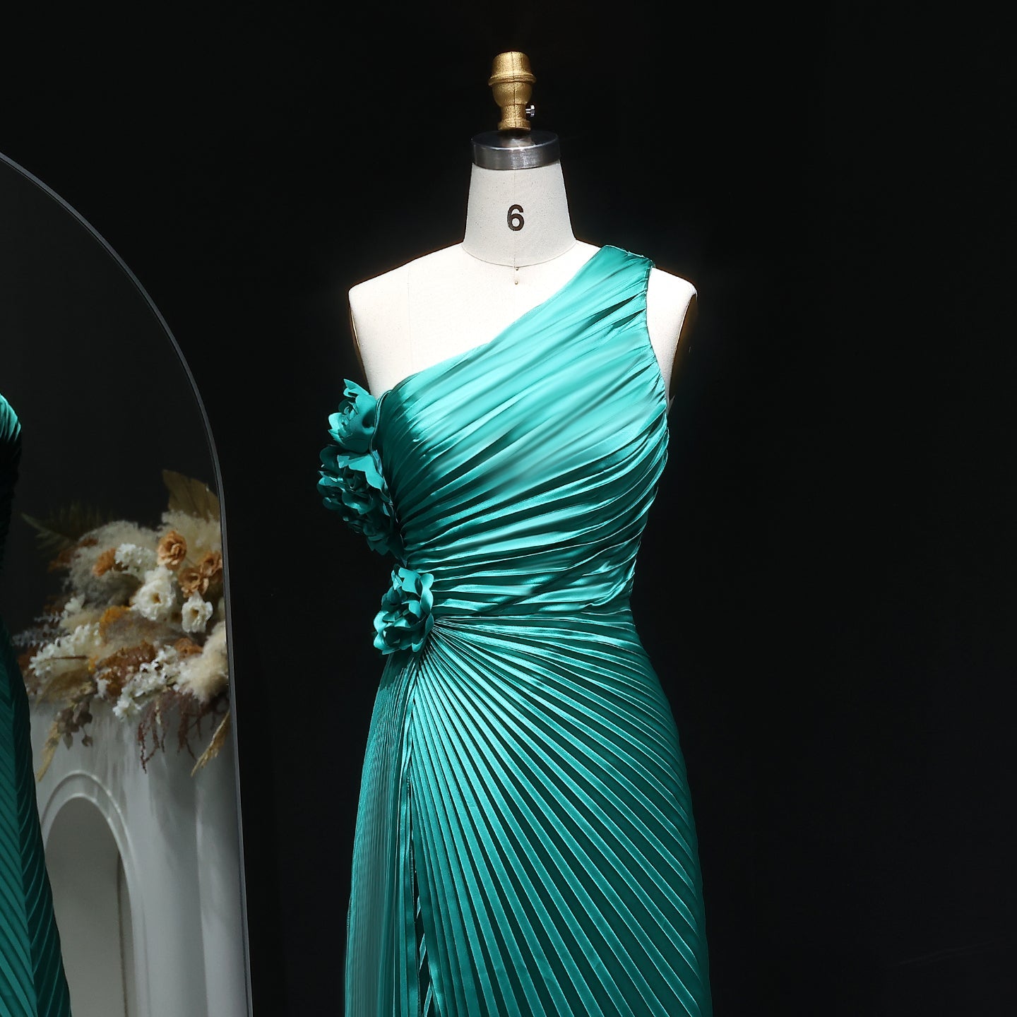 Elegant Violet Mermaid Evening Dress with Slit SF031