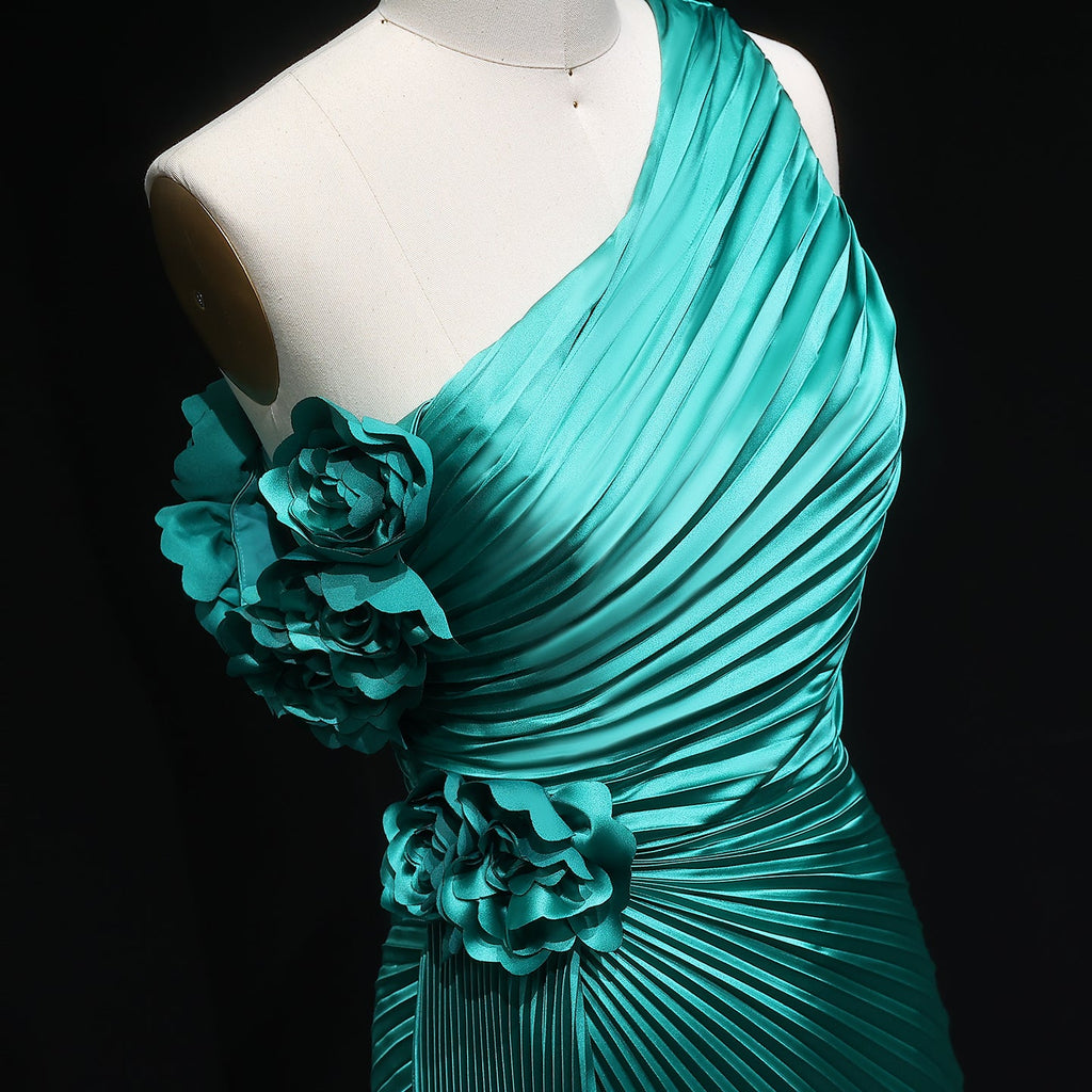 Elegant Violet Mermaid Evening Dress with Slit SF031
