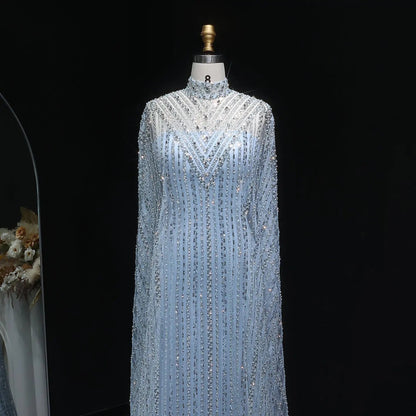 Luxury Dubai Kaftan Arabic 2 Pieces Evening Dress SS691