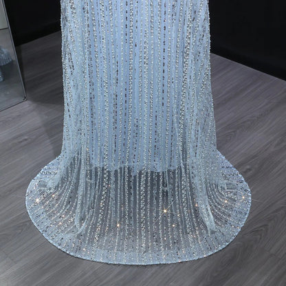 Luxury Dubai Kaftan Arabic 2 Pieces Evening Dress SS691