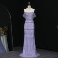 Luxury Beaded Off-Shoulder Mermaid Evening Dress SS291