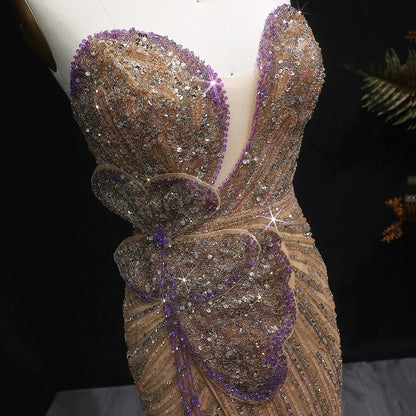 Luxury Beaded Sweetheart Pink Evening Dress SS267