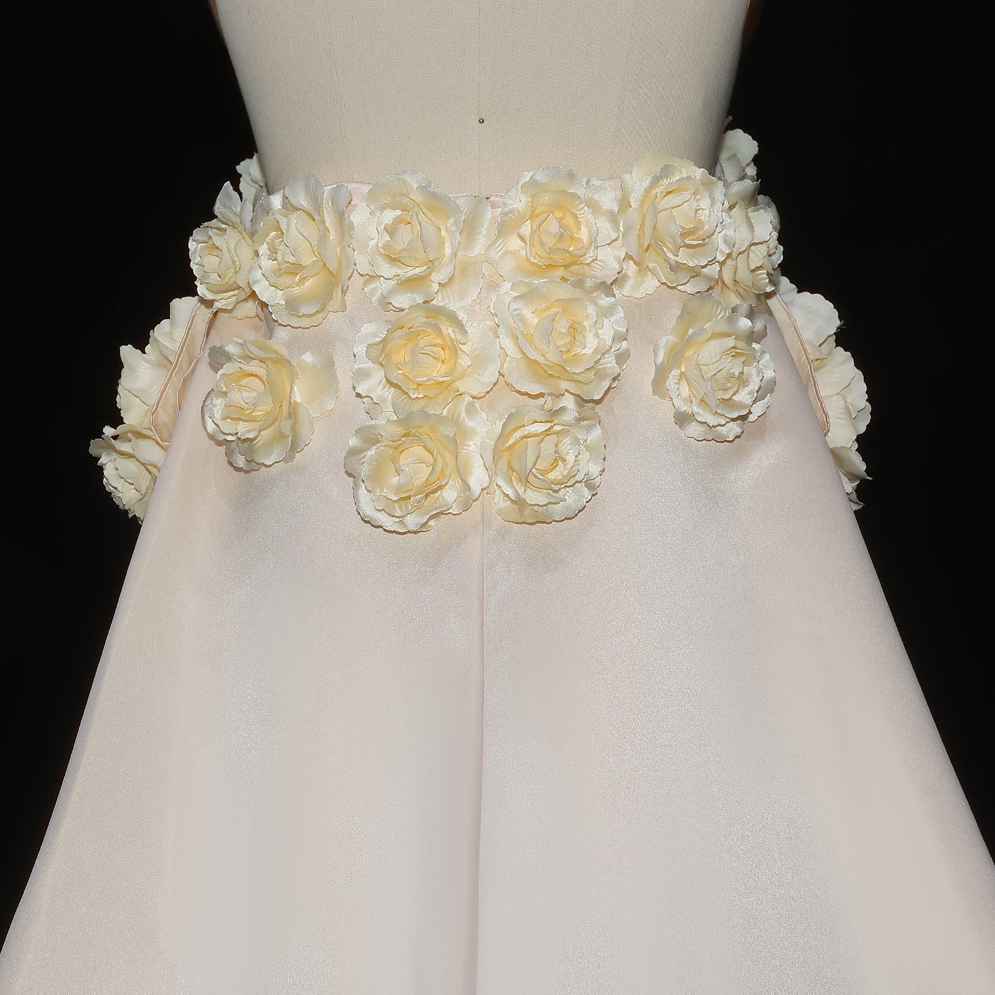 Elegant 3D Flowers Peach Mermaid Evening Dress with Cape SF189