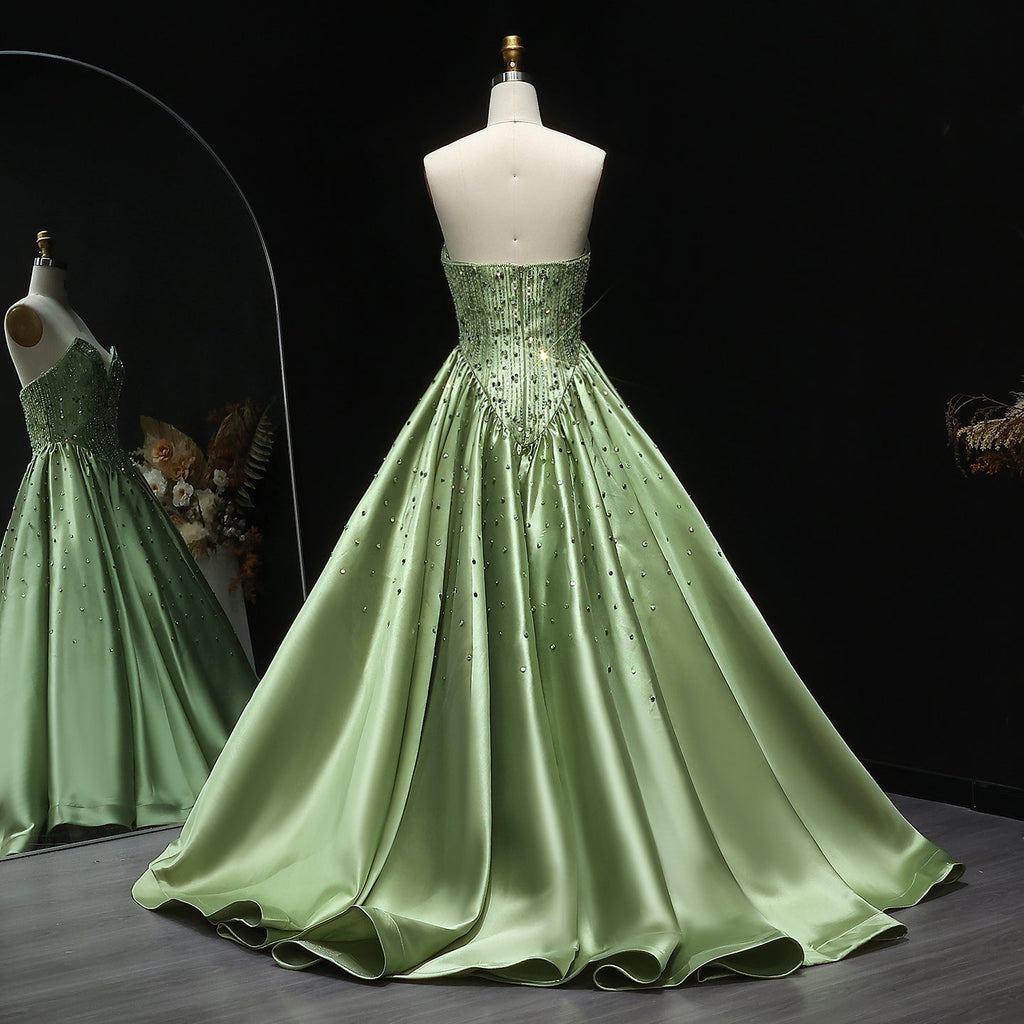 Luxury Sequins Beaded Off Shoulder Evening Dress XD011