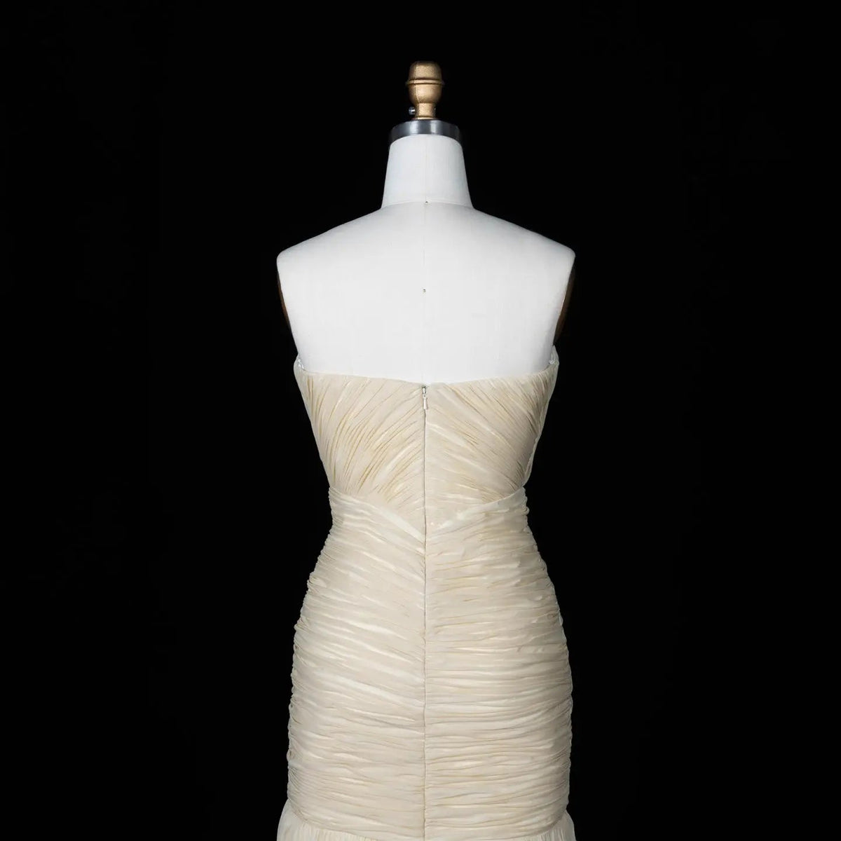 Glamorous Champagne Pleated Sweetheart Evening Dress SF035