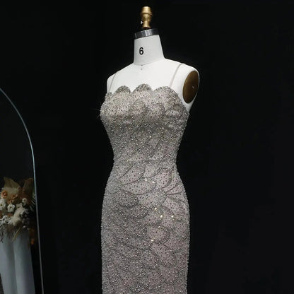 Elegant Strapless Emerald Green Evening Dress SS601