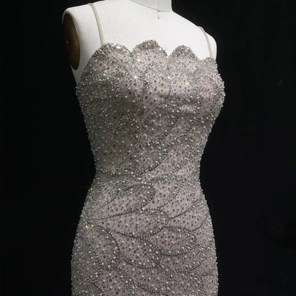 Elegant Strapless Emerald Green Evening Dress SS601