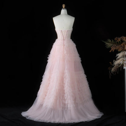 Elegant Sweetheart Ball Gown Blue Evening Dress SS553