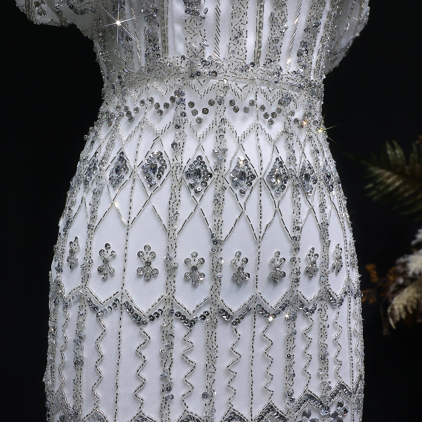 Luxury Beaded Off-Shoulder Mermaid Evening Dress SS291