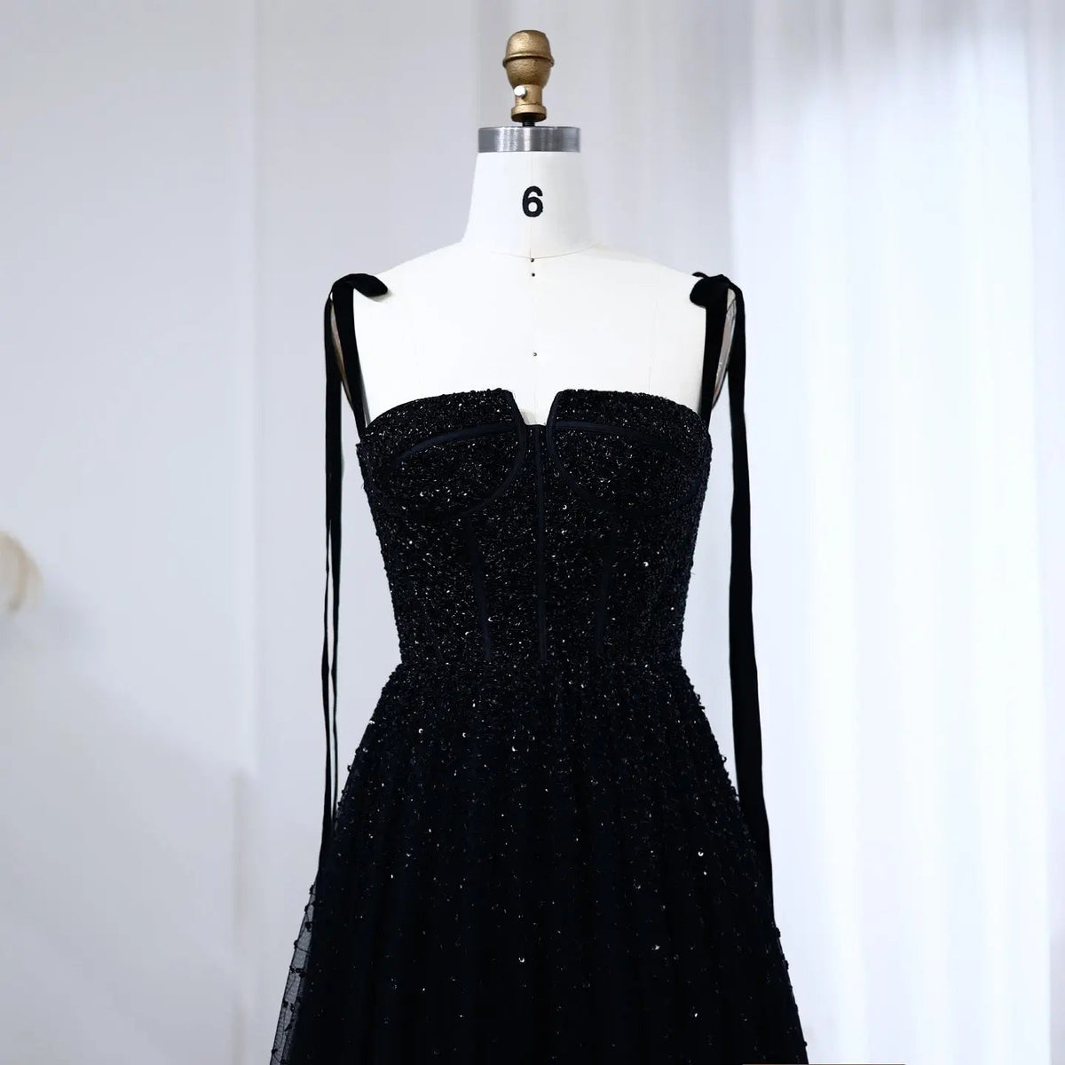 Luxury Beaded Red Evening Dresses with Straps SS263