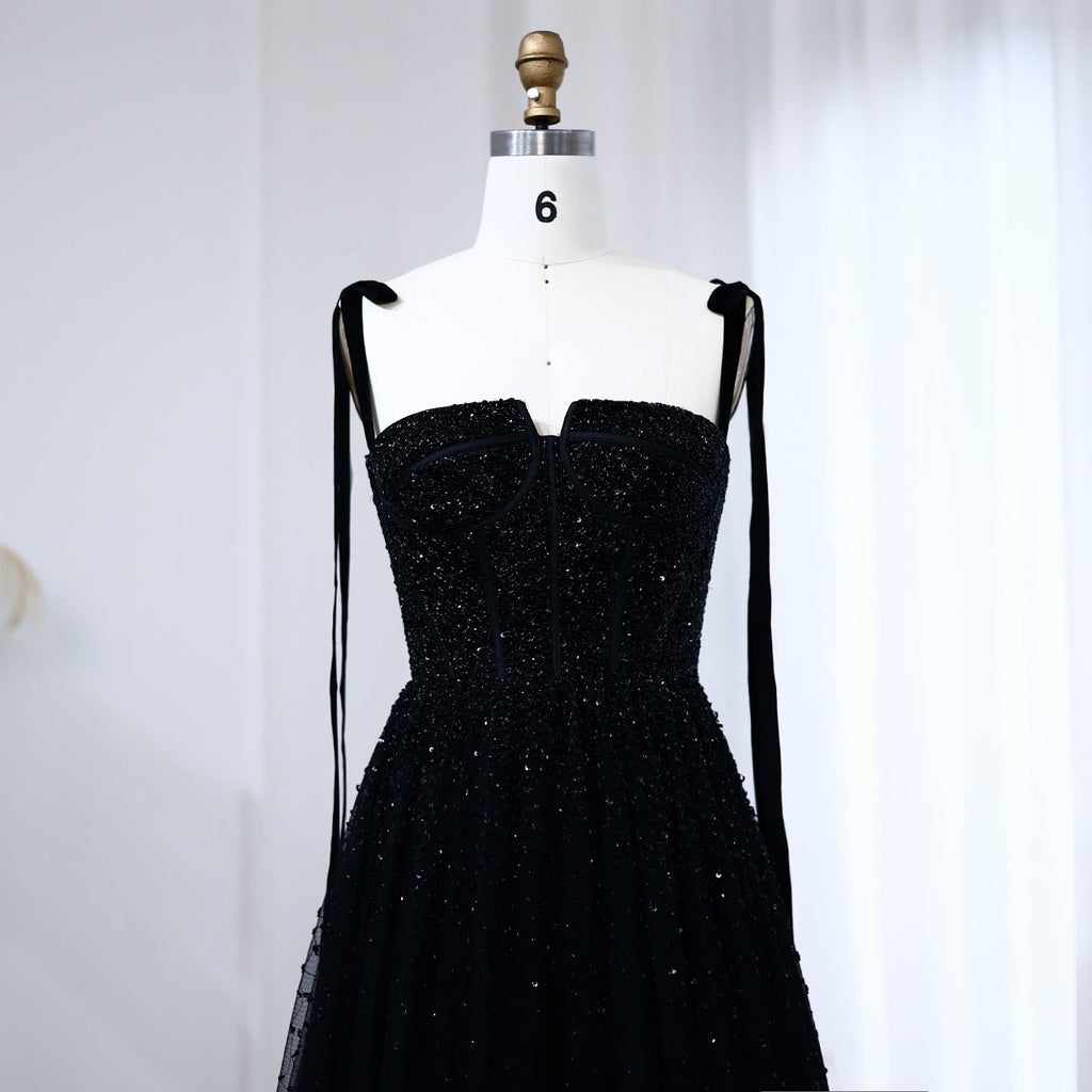 Luxury Beaded Wine Red Evening Dresses with Straps SS263