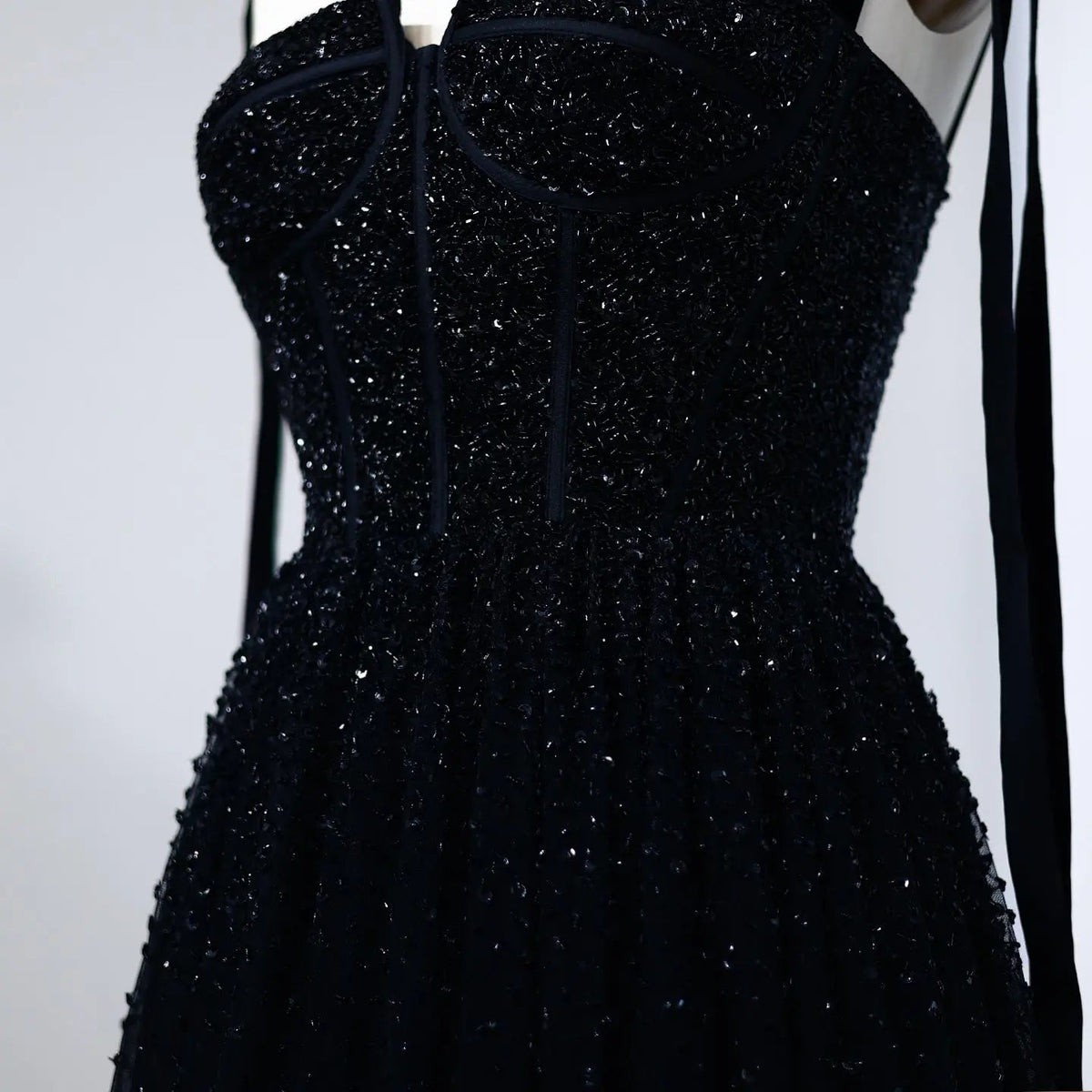Luxury Beaded Red Evening Dresses with Straps SS263