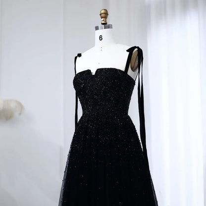 Luxury Beaded Red Evening Dresses with Straps SS263