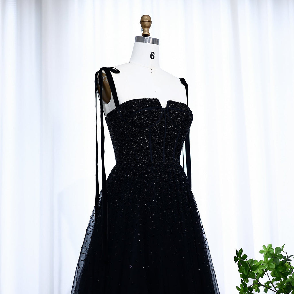 Luxury Beaded Wine Red Evening Dresses with Straps SS263