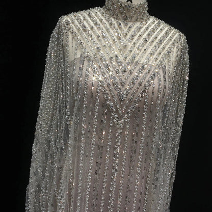 Luxury Dubai Kaftan Arabic 2 Pieces Evening Dress SS691