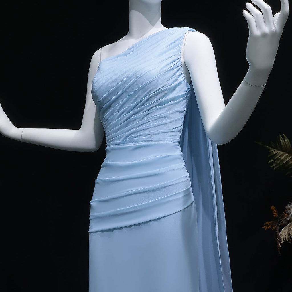 Elegant Yellow Mermaid Evening Dress with Cap Sleeves SF091