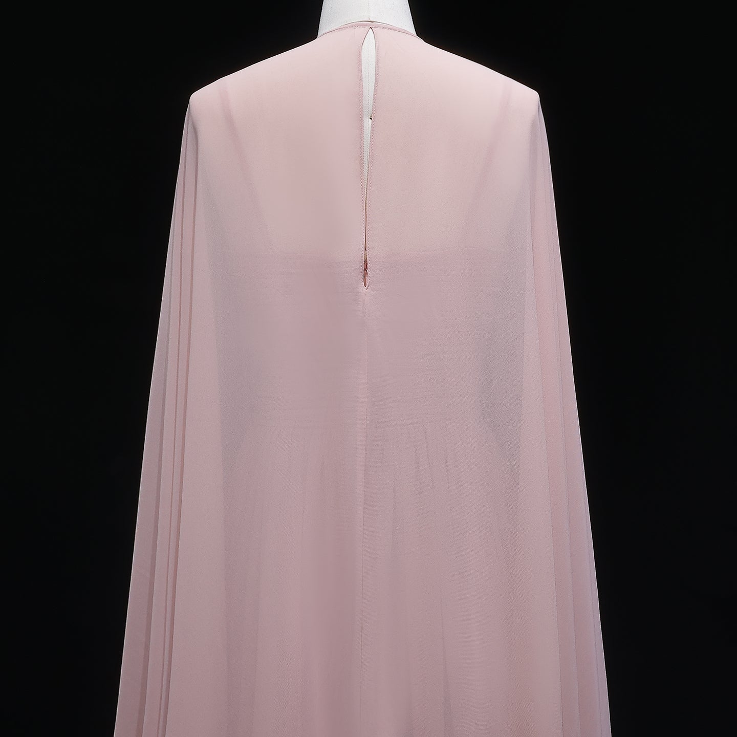 Elegant Purple Chiffon Sweetheart Long Evening Dress with Cape SF002