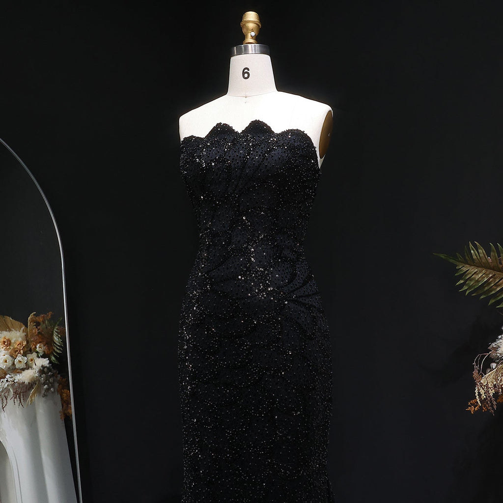 Luxury Beaded Green Mermaid Evening Dress SS601