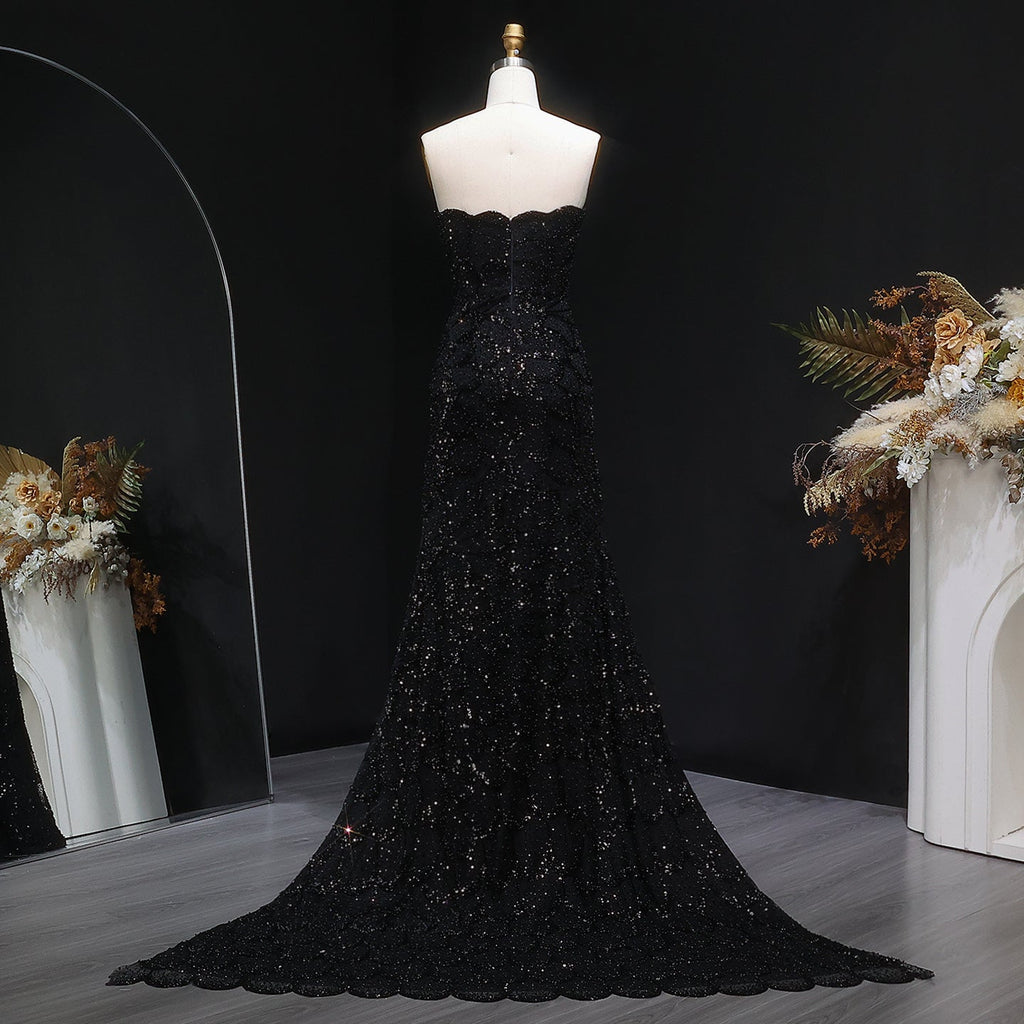 Luxury Beaded Green Mermaid Evening Dress SS601