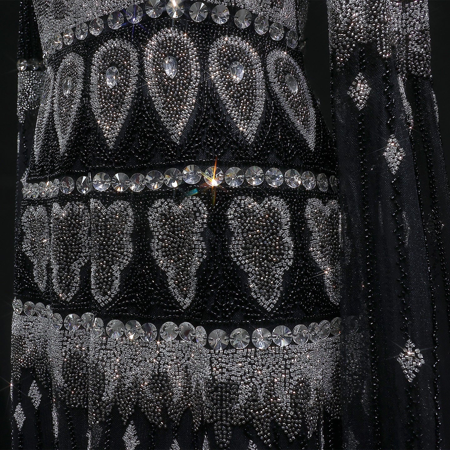 Purple Beaded Crystal Cape Sleeve Luxury Evening Dress SS009