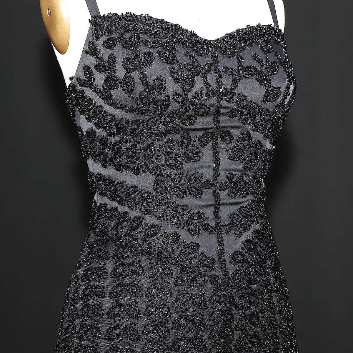 Luxury Beaded Blue Mermaid Evening Dress SS694