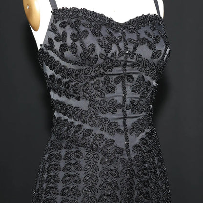 Luxury Beaded Blue Mermaid Evening Dress SS694
