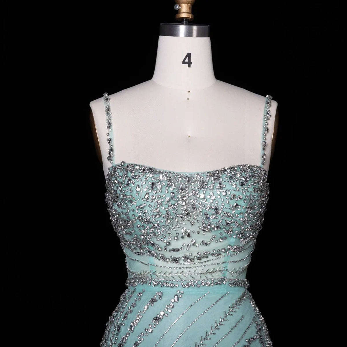 Luxury Orange Crystal Spaghetti Cocktail Party Evening Dress SS351