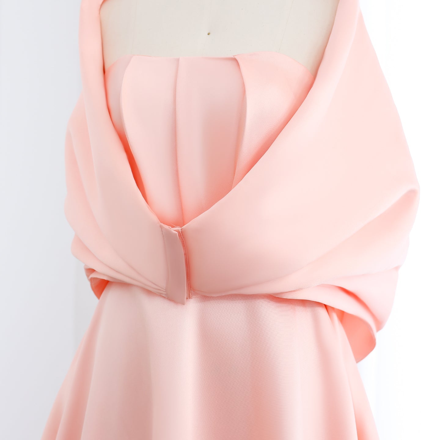 Elegant Pink Off Shoulder A-Line Evening Dress SF059