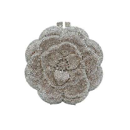 Diamond 3D Flower Clutch Evening Bag HB006
