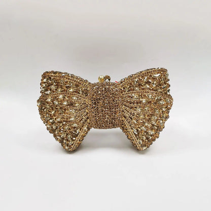 Luxury Bow Crystal Evening Clutch HB015