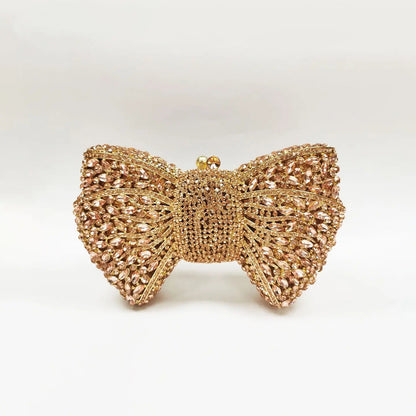 Luxury Bow Crystal Evening Clutch HB015