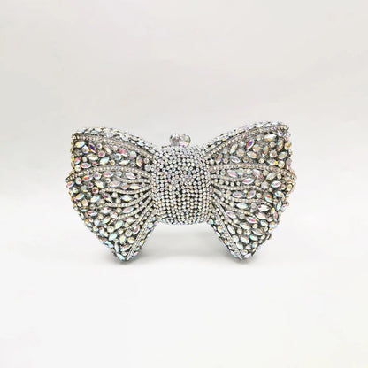 Luxury Bow Crystal Evening Clutch HB015