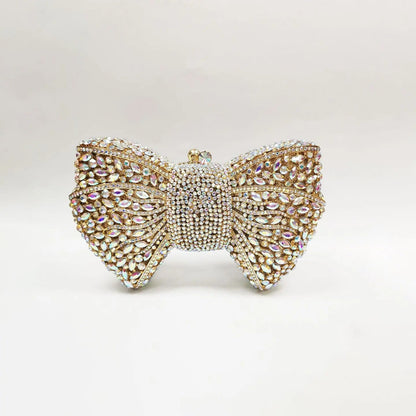 Luxury Bow Crystal Evening Clutch HB015