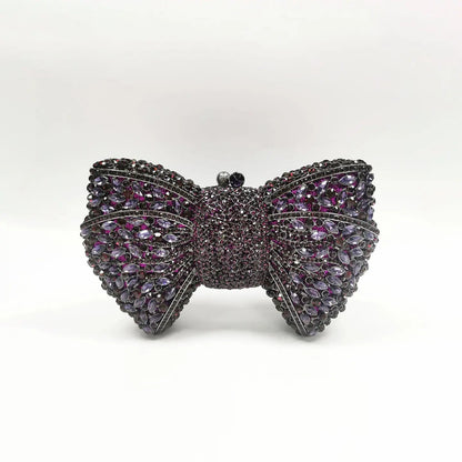 Luxury Bow Crystal Evening Clutch HB015
