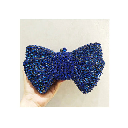 Luxury Bow Crystal Evening Clutch HB015