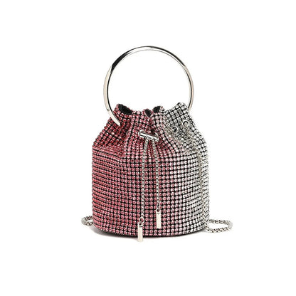 Fashion Diamond Bag Shoulder Crossbody Bucket Bag HB005