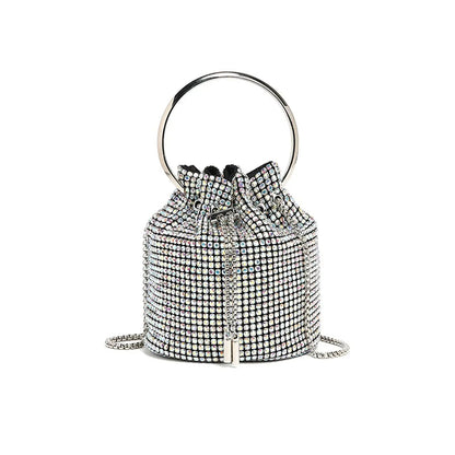 Fashion Diamond Bag Shoulder Crossbody Bucket Bag HB005