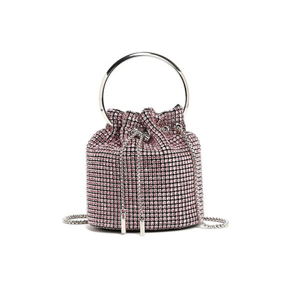 Fashion Diamond Bag Shoulder Crossbody Bucket Bag HB005