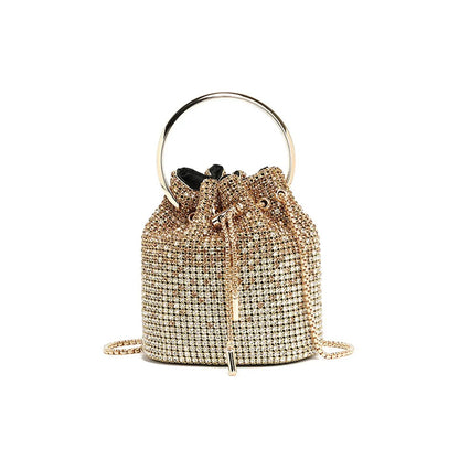 Fashion Diamond Bag Shoulder Crossbody Bucket Bag HB005