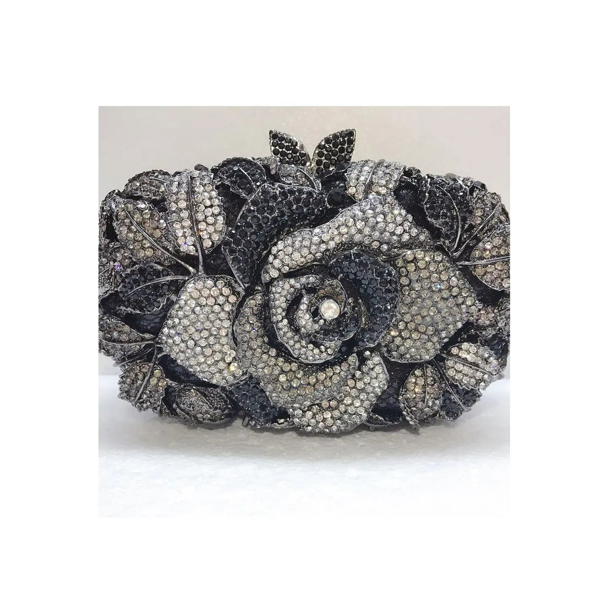 Hollow Rose Diamond Evening Bag Clutch HB010
