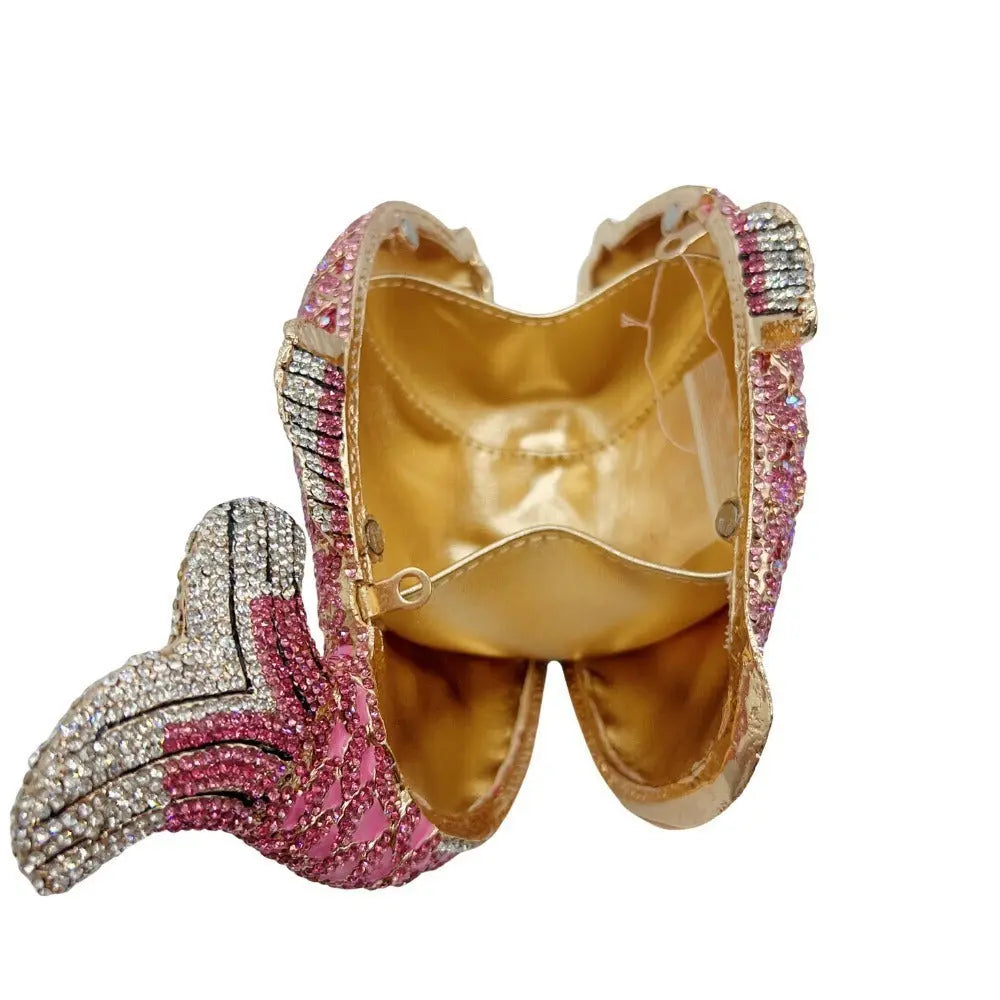 Fish Rhinestones Clutches Bag HB020